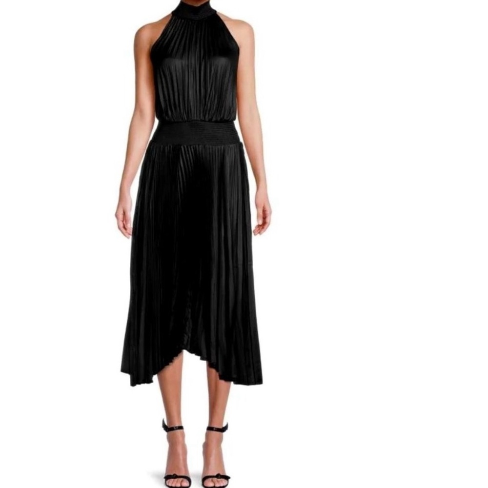 Elegant Black Halter Dress by Elie Tahari Size S